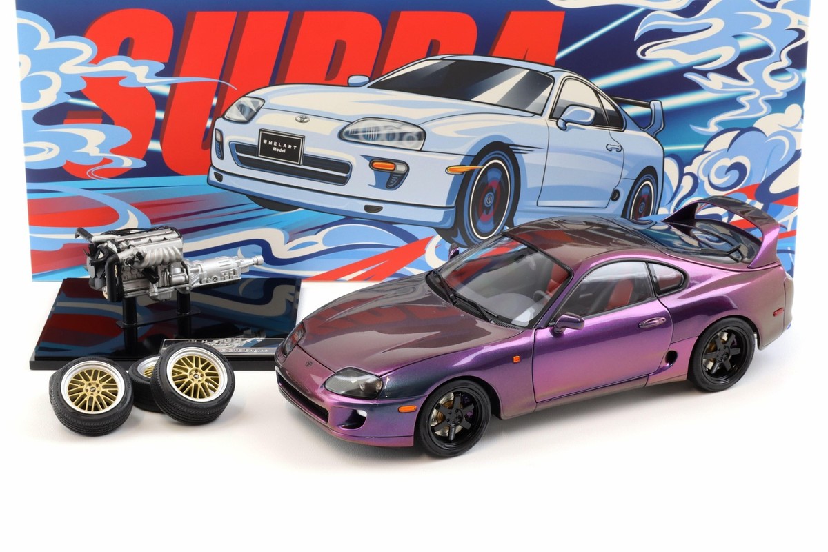 1:18 WHELART Toyota Supra A80 Coupe Midnight Purple LHD With