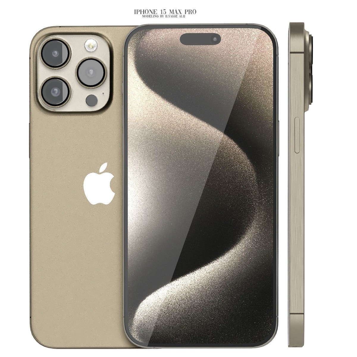 iPhone 15 Pro Max - 512GB - Natural Titanium- Unlocked-Excellent