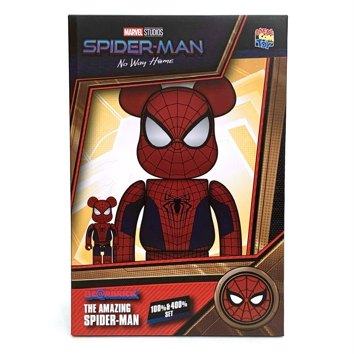 BE@RBRICK THE AMAZING SPIDER-MAN NO WAY HOME 100％ & 400％ Set