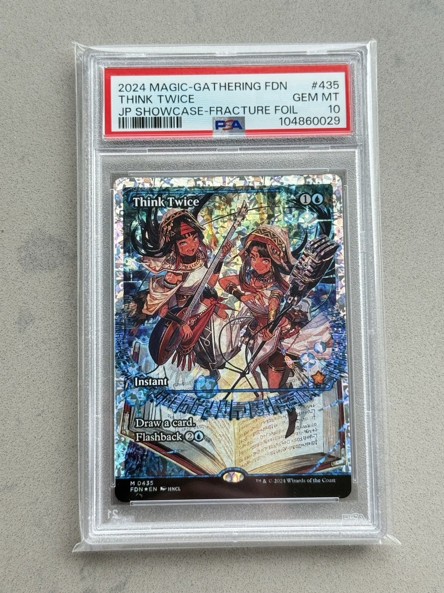 PSA 10 ~ Think Twice #435 Japanese Showcase Fracture Foil ~ MTG
