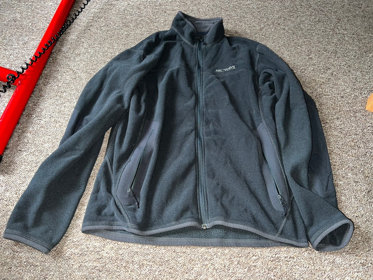 Arcteryx Men's Polartec Fleece Jacket Navy Blue 'Apache Cardigan