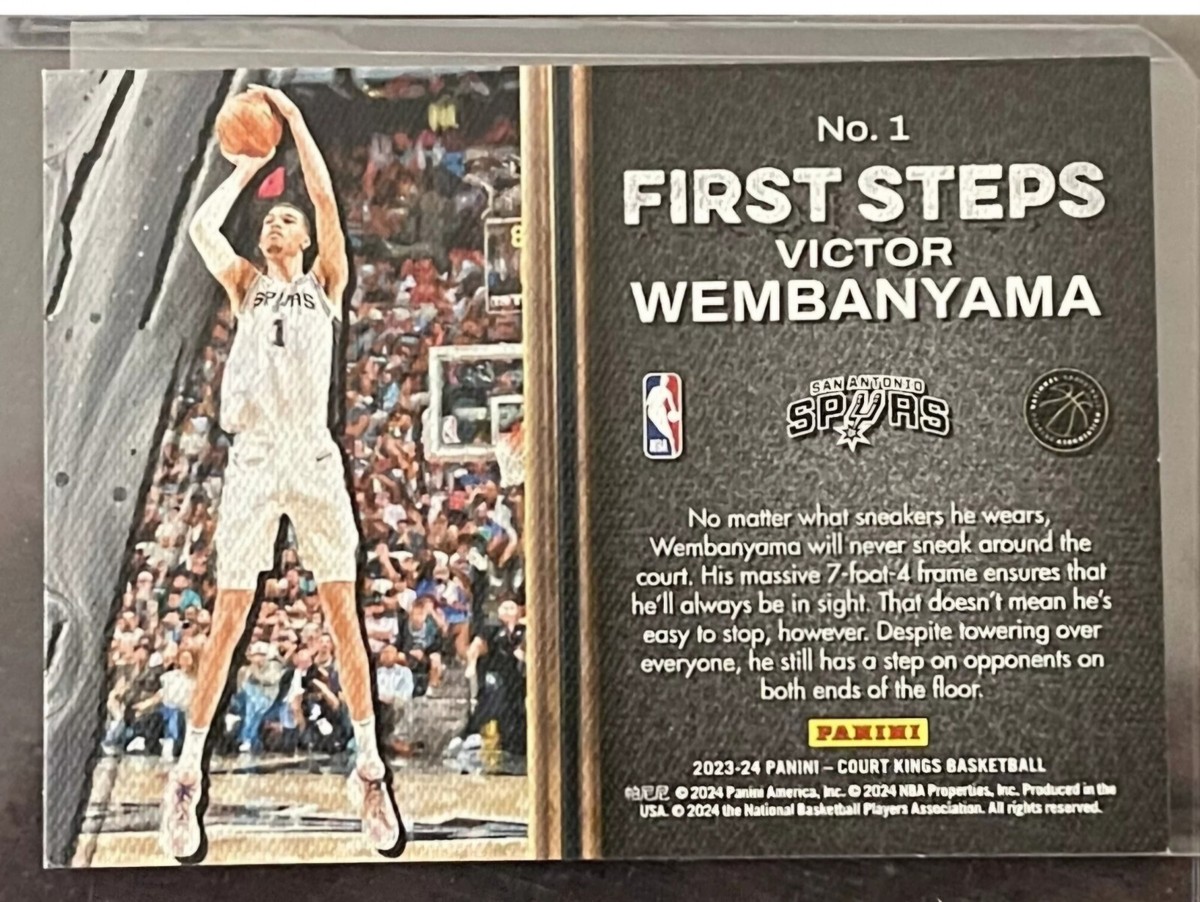 Victor Wembanyama 2023-24 Court Kings First Steps Rookie #: 1
