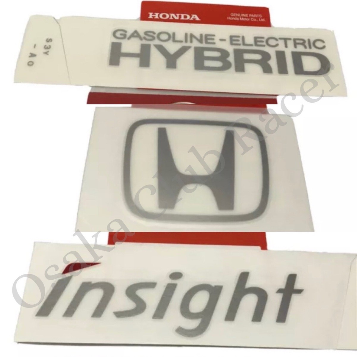 Genuine OEM Honda Insight Rear Decal Set ZE1 2000-2006 Glass