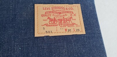 2 Vintage LEVI'S 501 Big E S Series Jeans Denim Binder Folder Mint