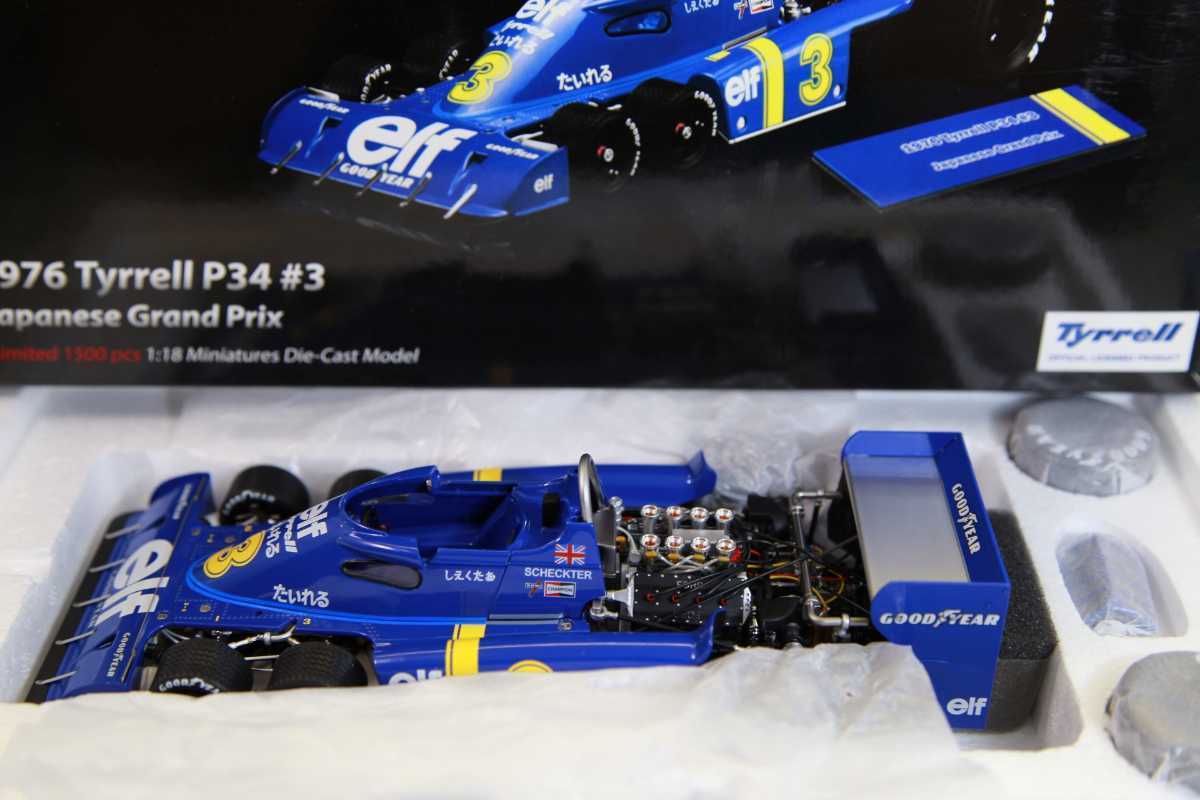 NEW Kyosho 1/18 True Scale Miniatures Tyrell P34 1976 #3 Japan Gp