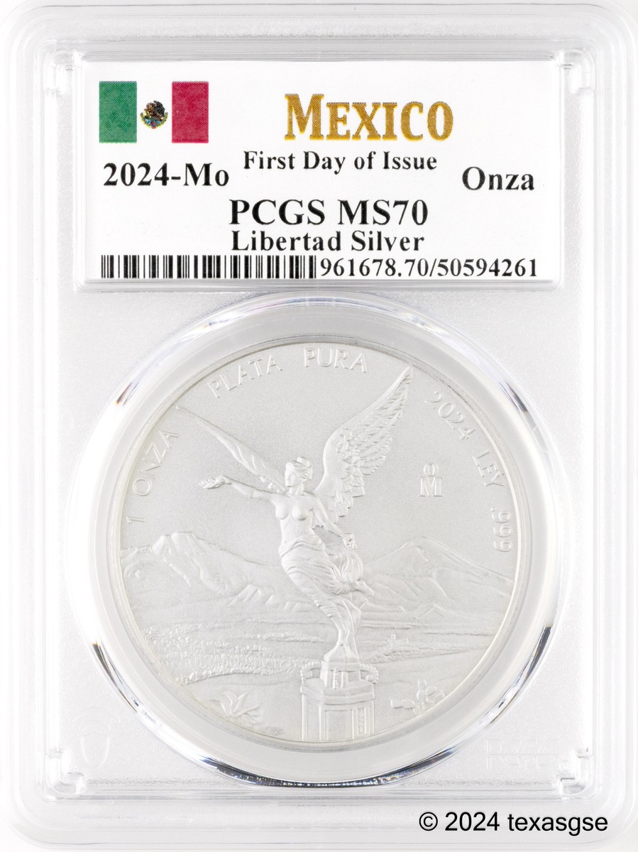 2024年 (新品) オーストリア辰年純銀 1オンス 銀貨 PCGS MS70 2024年