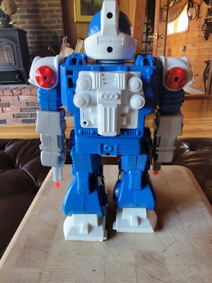 Vintage Battery Operated Galaxy Robot Ranger II 2 Walking Talking