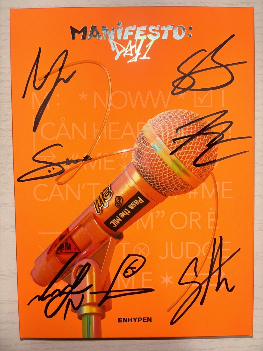 ENHYPEN 直筆サイン 全員 manifesto ENHYPEN [MANIFESTO : DAY 1