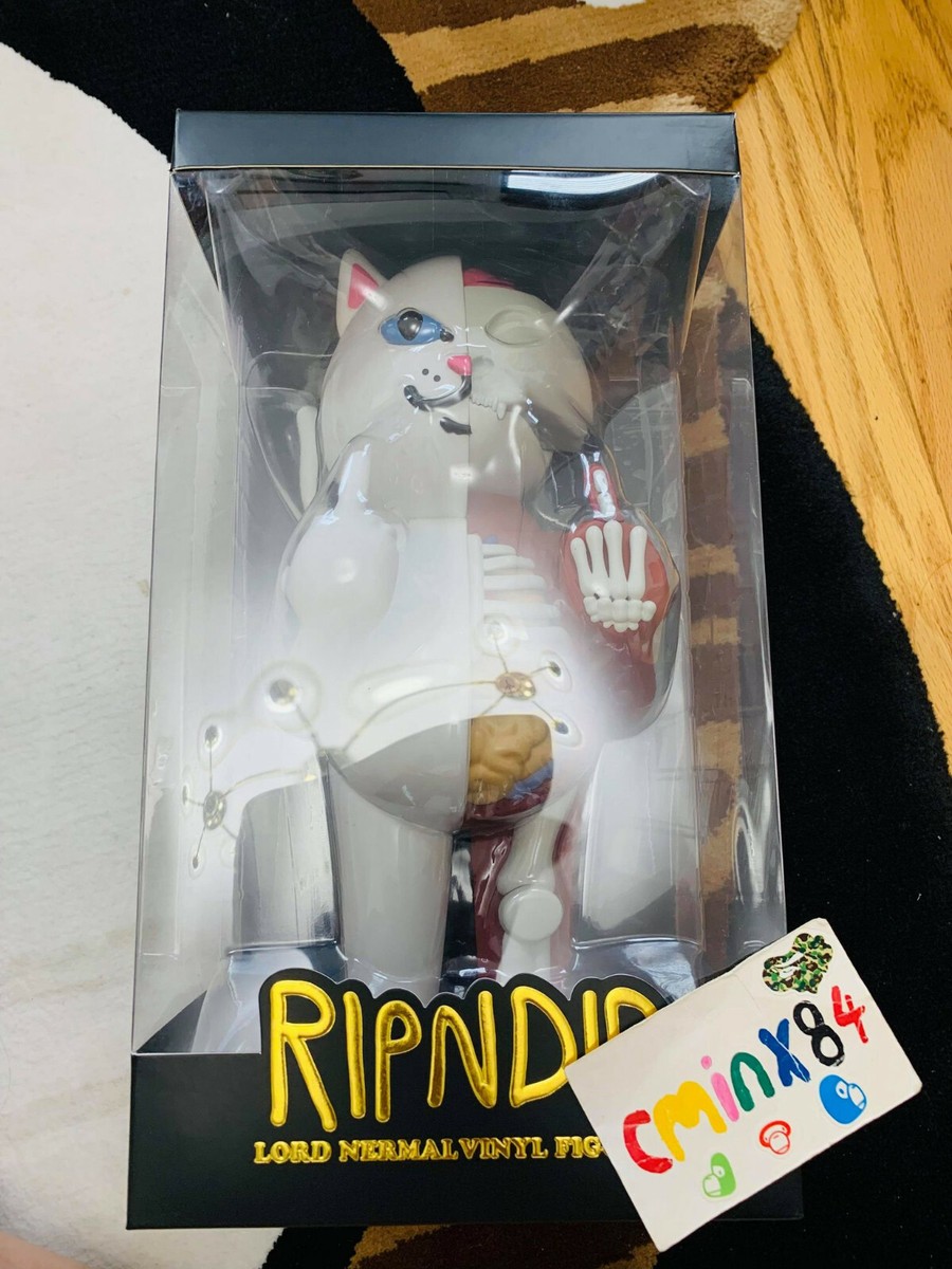 100% Authentic RipNDip Lord Nermal Cat 14” Vinyl Figure White LE
