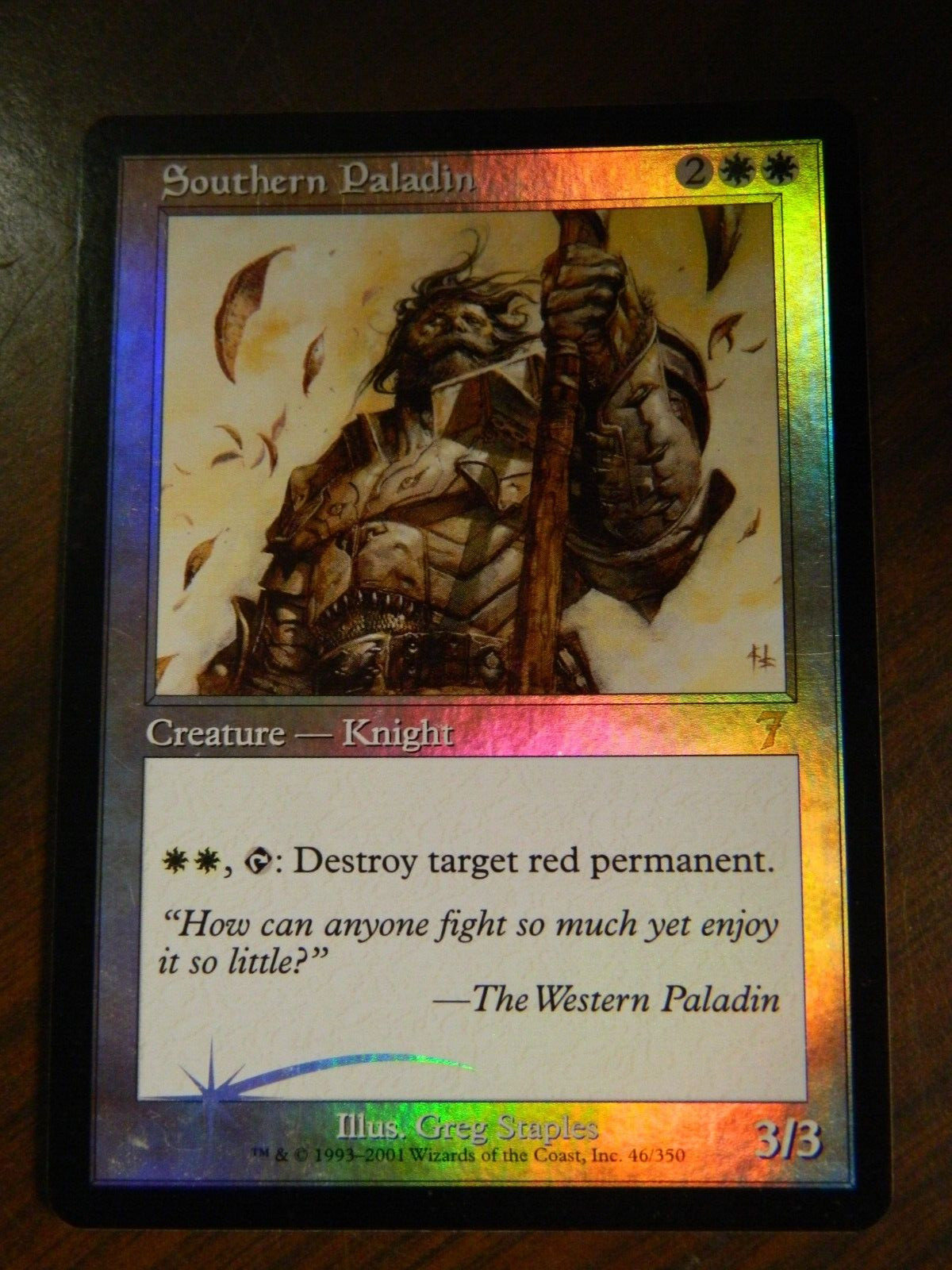 Southern Paladin 2001 Seventh Edition #46 Foil Price Guide