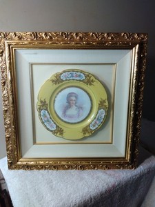 SÈVRESセーヴルキャビネットプレート肖像画アンティーク
