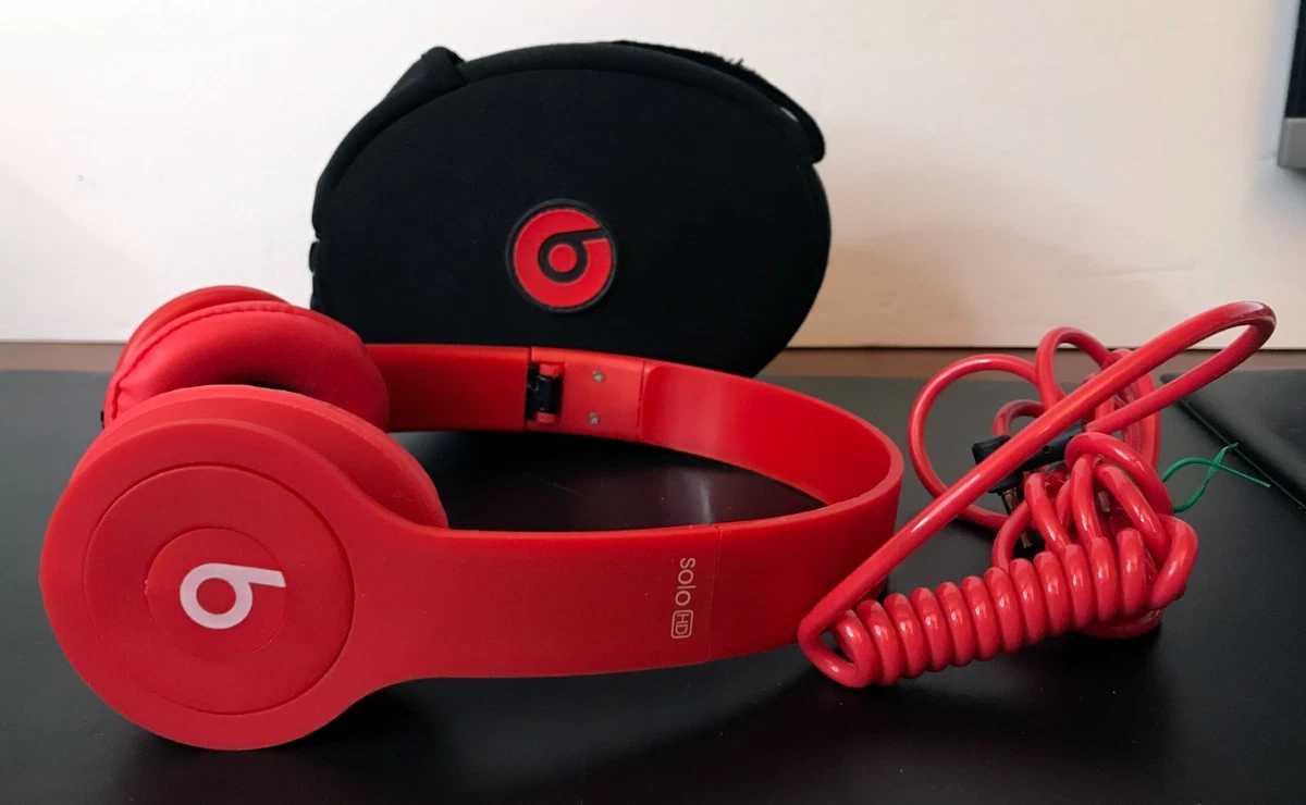 Beats by Dr. Dre Solo HD Red Headphones for sale | eBay