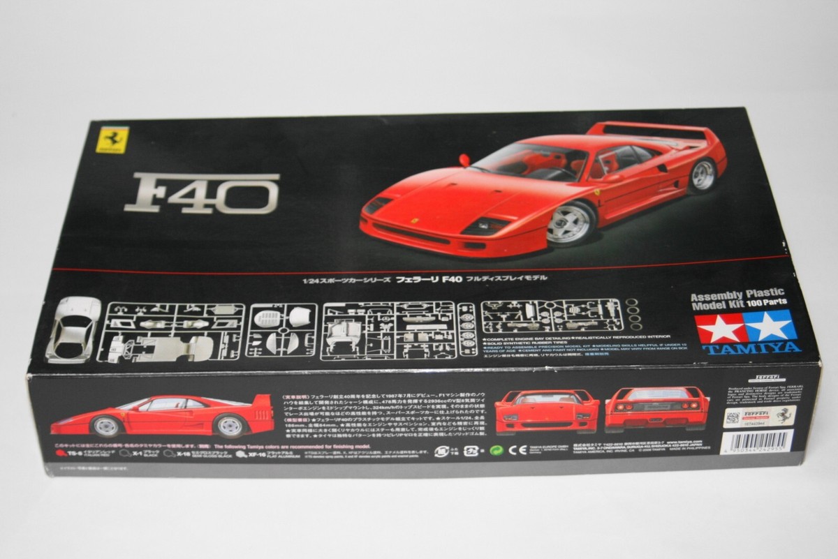 Tamiya 1/24 Ferrari F40 Sports Car Series Plastic Model No.295 | eBay