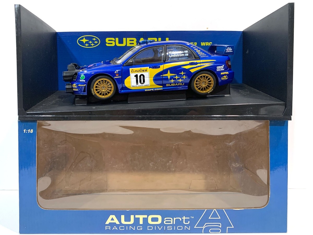 RARE RETIRED AutoArt Subaru Impreza WRC Night Version Makinen 1/18