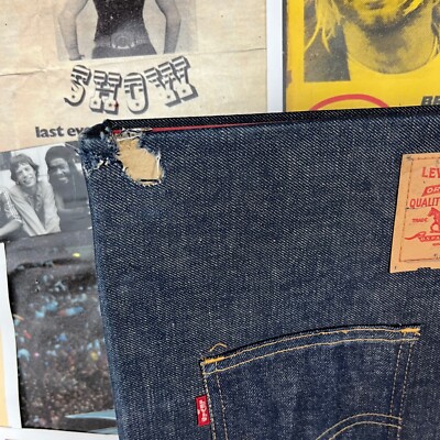 60s vintage Levi's denim binder