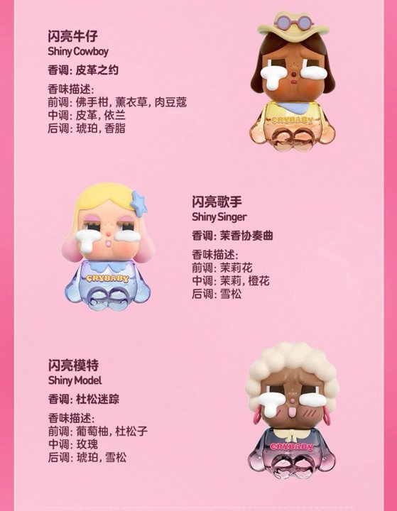 CRYBABY SHINY SHINY SERIES AIR FRAGRANCE CONFIRMATION BLIND BOX