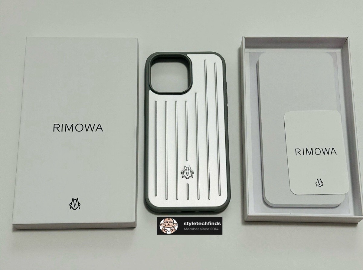 Rimowa Iphone Case Aluminum For Iphone 16 PRO Silver ⭐️U.S