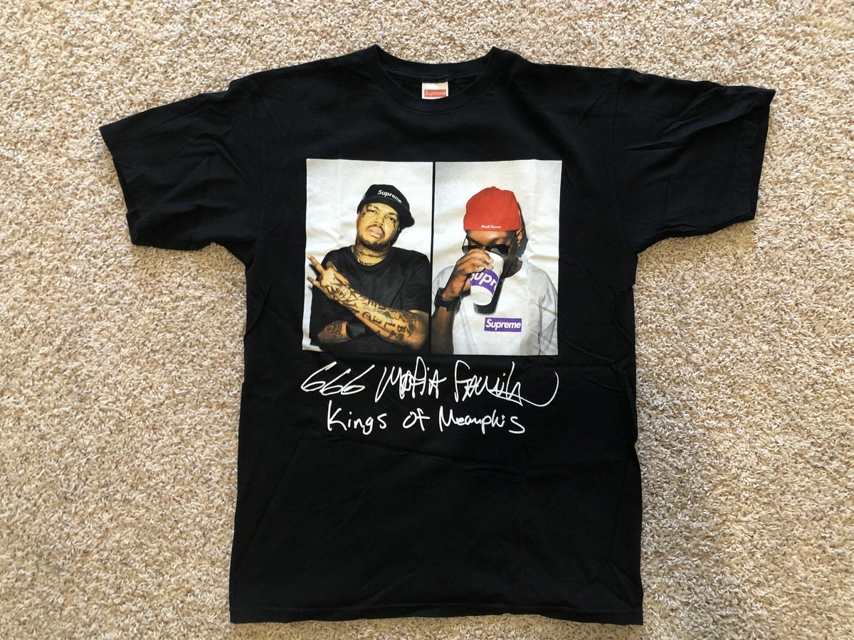 Supreme Three 6 Mafia Photo Tee Black F/W 12 | eBay