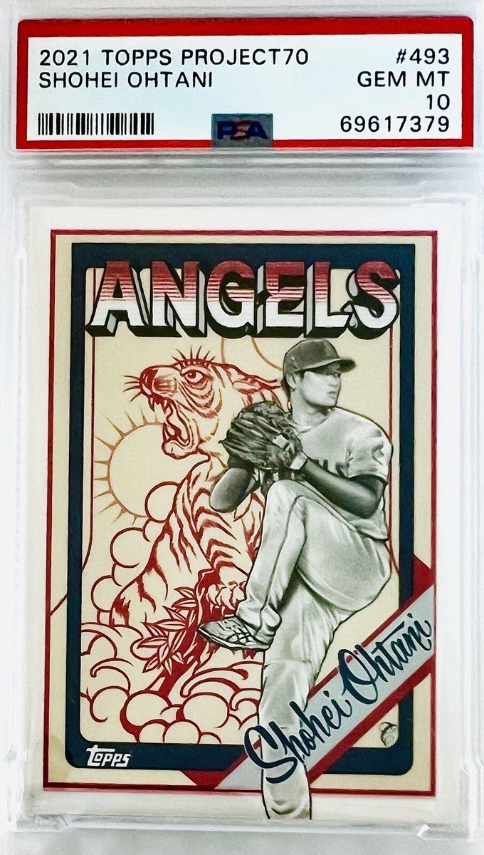 2021 Topps Project 70 Shohei Ohtani Mister Cartoon #493 PSA 10