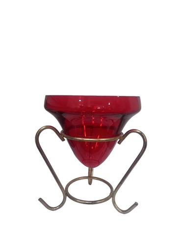 工芸品 Amberina Red amber Lamp Shade 工芸品 Amberina Red amber