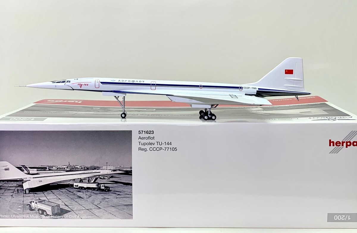 HERPA へルパウイングス 1/200 アエロフロート Tu-144 RARE Herpa