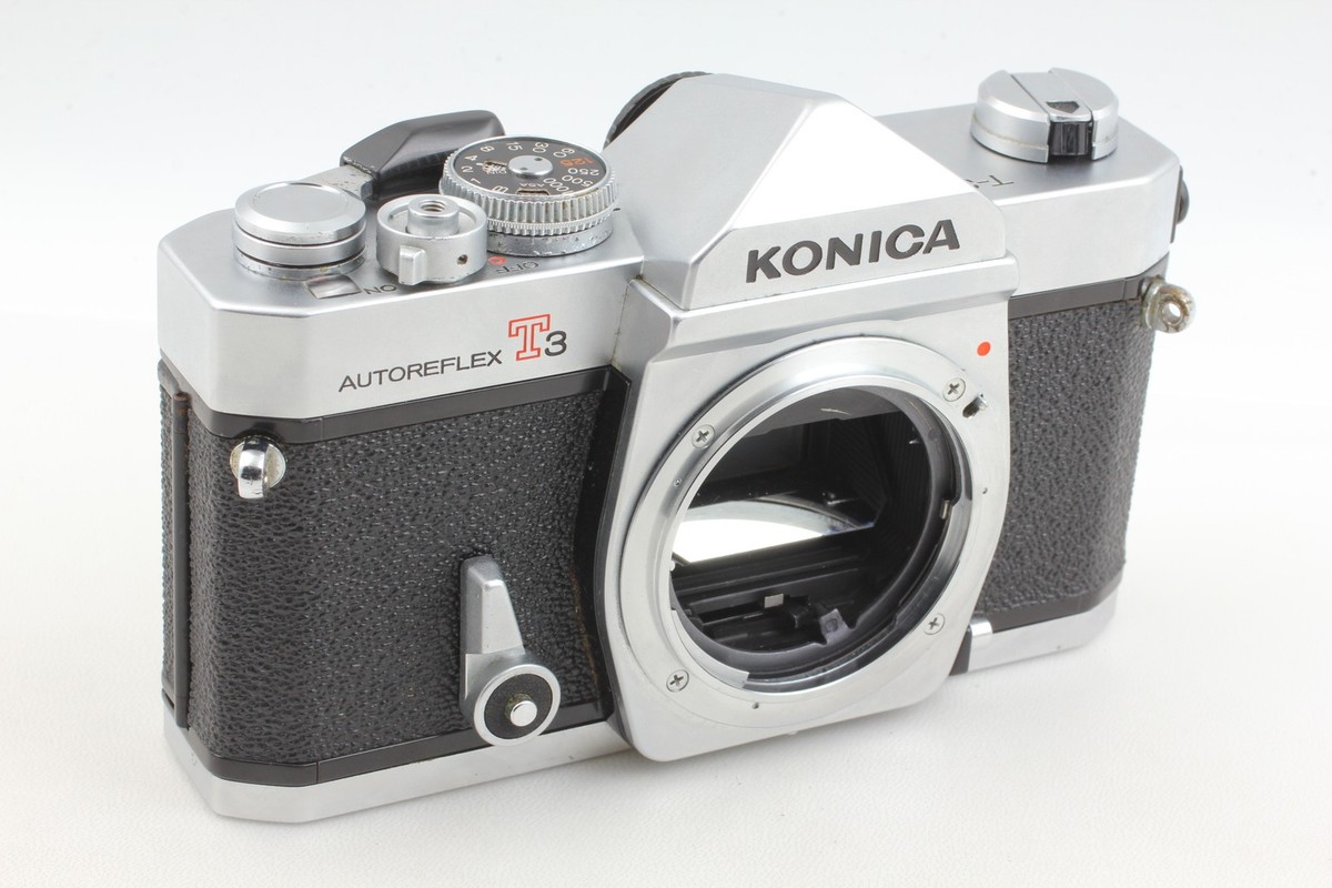 Exc+5] Konica Autoreflex T3 Silver Hexanon AR 50mm F/1.7 Lens From