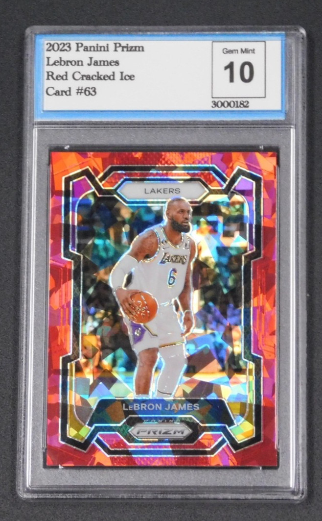 レブロン Prizm LeBron James red ice PSA 10! lebron james 2019