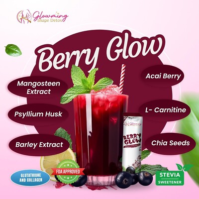 Premium Berry Glow Acai Berry Juice , 10 Sachet By Cris Cosmetics