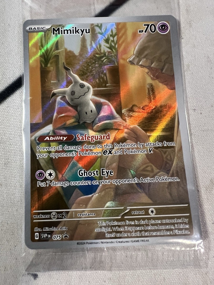 Pokemon Paldean Fates ETB Black Star Promo SEALED Mimikyu SVP075