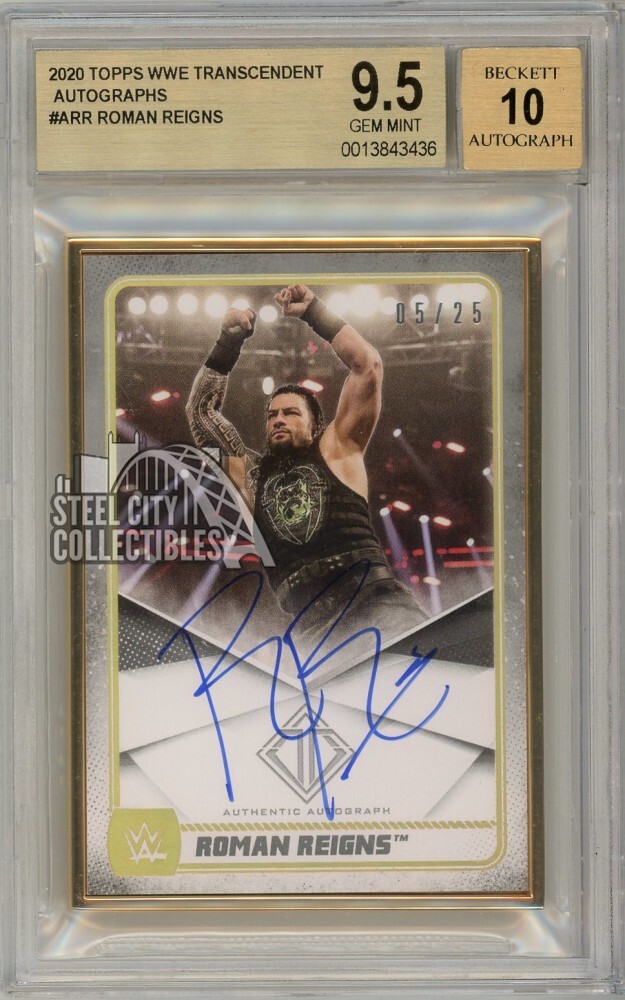 ロマンレインズサイン&レリックカード44/50 TOPPS WWE