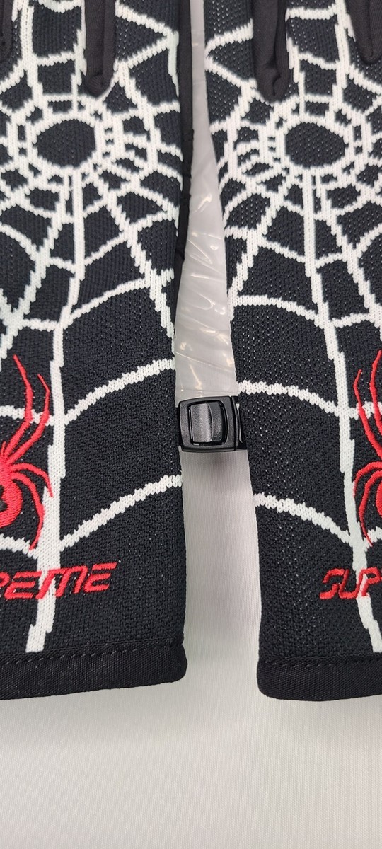 Supreme x Spyder Gloves Jacquard Knit Graphics | Sz MEDIUM