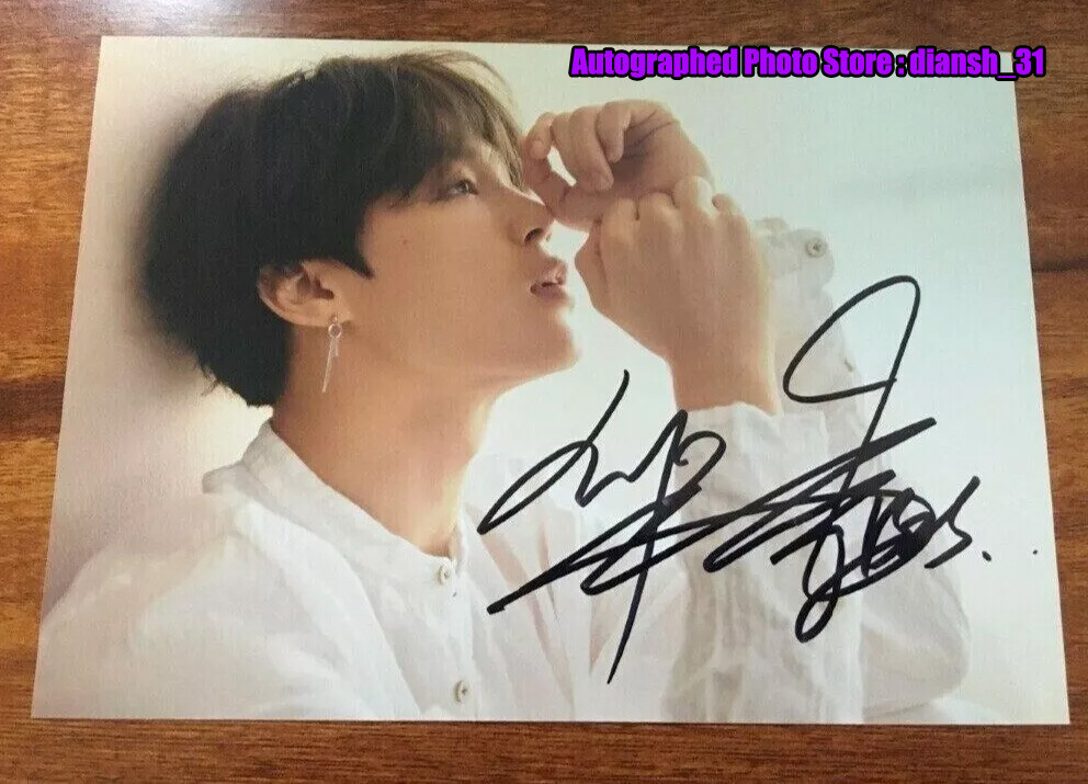 BTS JIMIN Hand Signed Photo Autographed K-POP Collection 4*6 For
