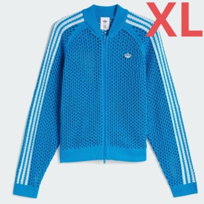 adidas x CLOT Crochet Track Top Bright Blue IF4268 Japan XL Size