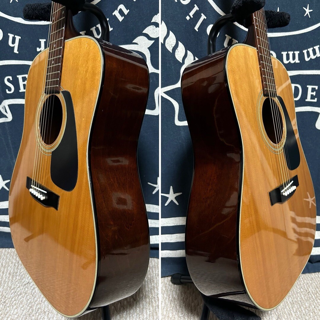 Acoustic Guitar Morris MD-501 Natural Made in Japan with Soft Case