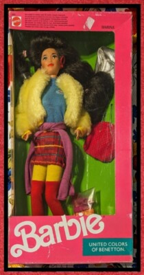 United Colors of BENETTON Kira Barbie Doll 1990 Vintage Mattel