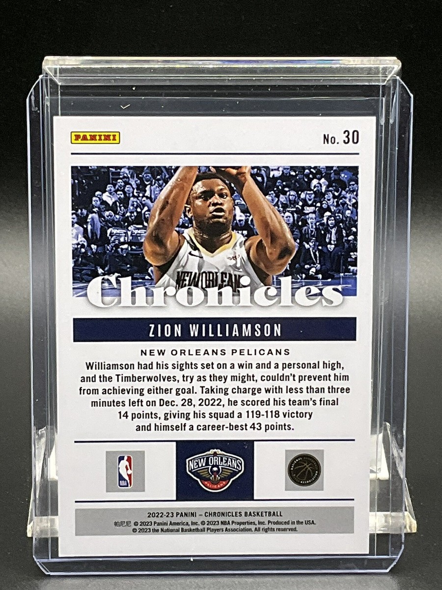 NBAカード Zion williamson RC BLUE 99シリ NBAカード Zion williamson