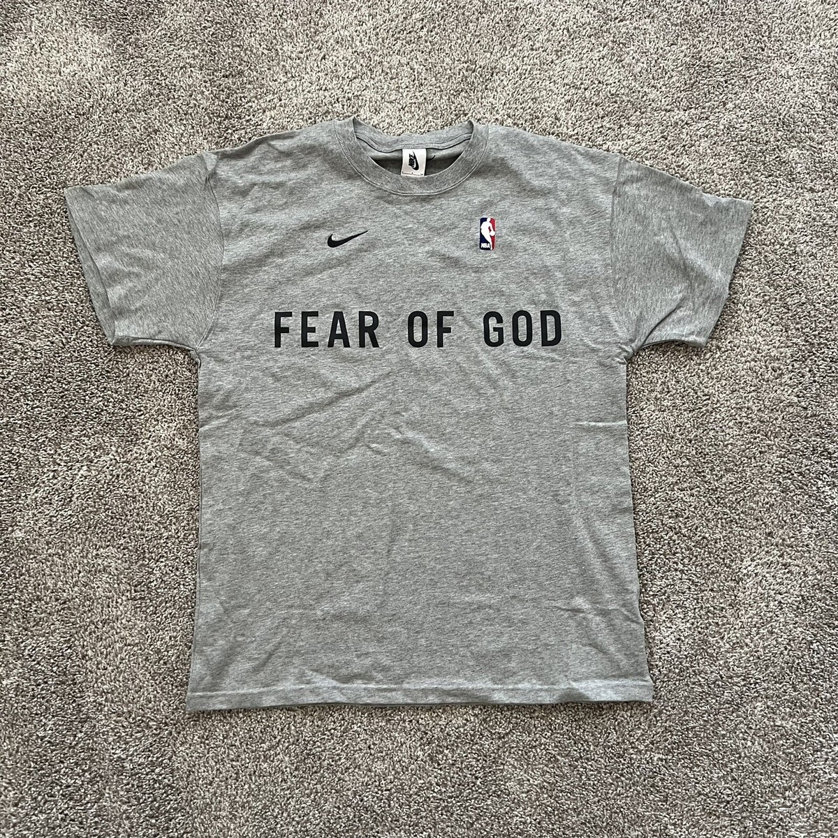 Nike x Fear Of God NBA Warm Up T-Shirt Dark Grey Heather CU4699
