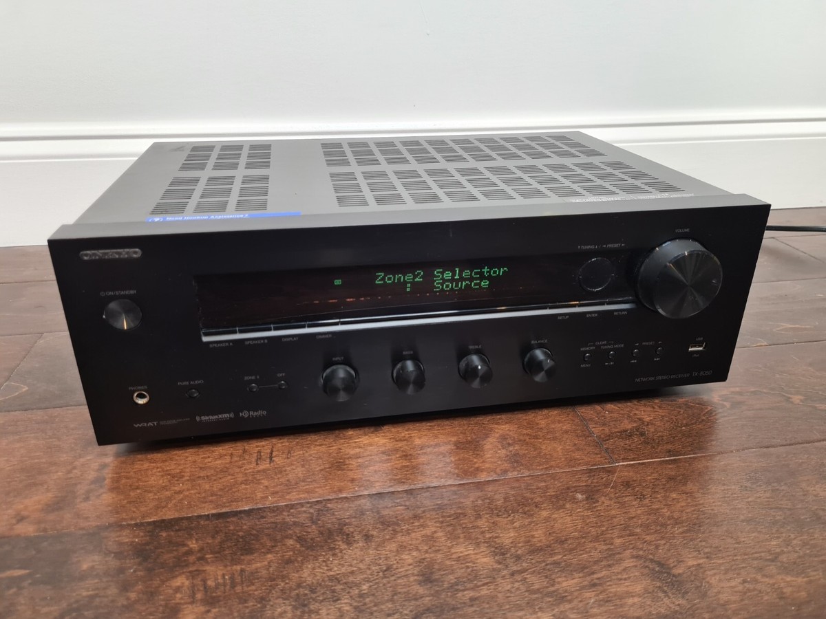 Onkyo TX-8050 2-Channel Audio/Video Receiver AM/FM Radio Network