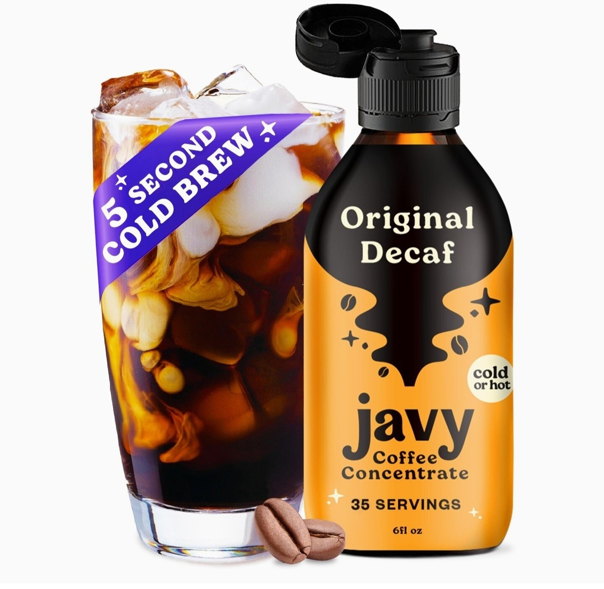 Javy Coffee Decaf Concentrate 35X, Iced Coffee, Instant Coffee