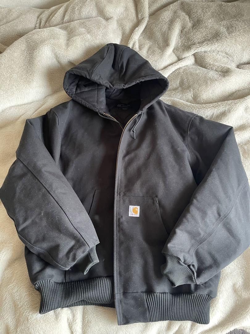 Carhartt Black Hooded Jacket 0J0140-M | eBay