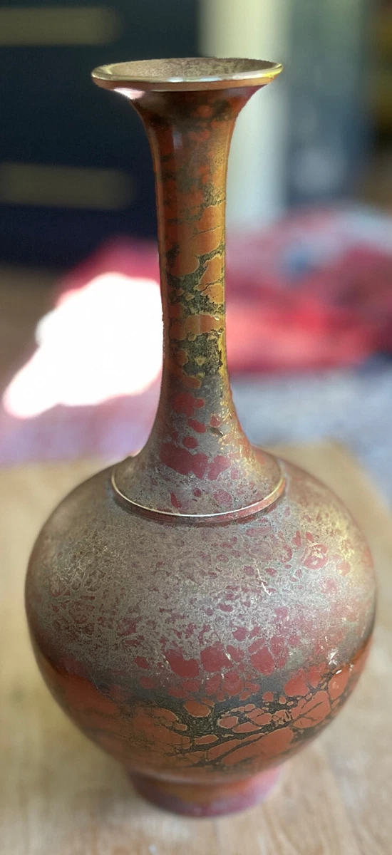 铜金色日本古董花瓶| eBay