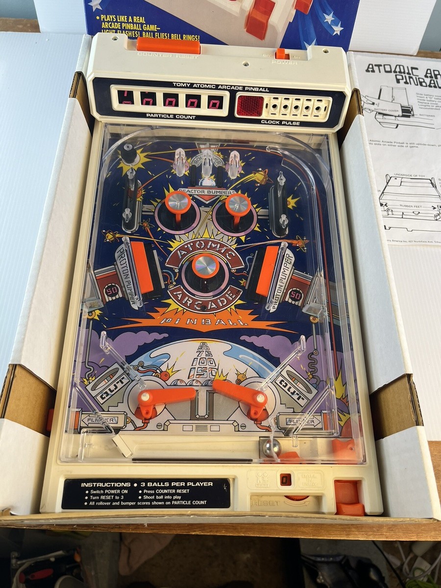 ヴィンテージ 1979年 トミー アトミック アーケード ピンボールマシン