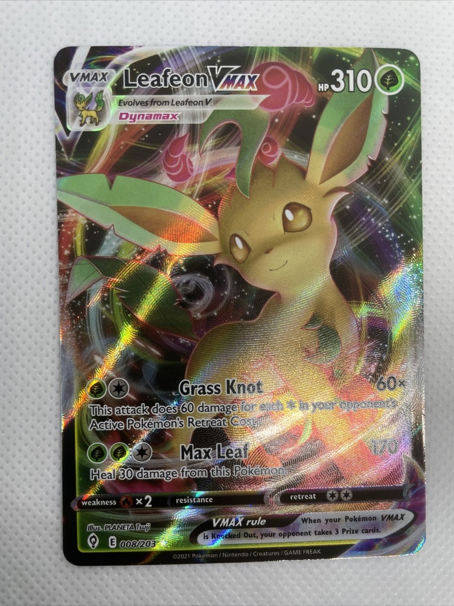 リーフィアVMAX PSA10 LEAFEON PSA10 リーフィアVMAX leafeon 2021 003