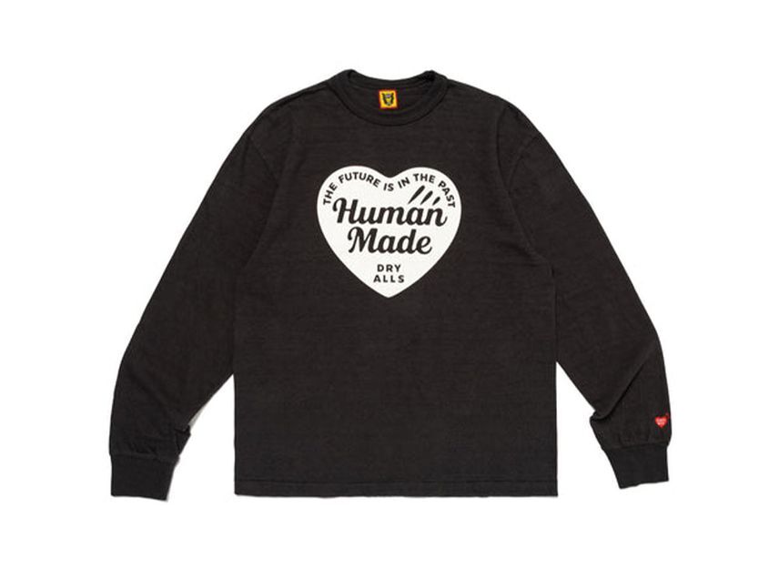 HUMAN MADE Graphic L/S T-Shirt Black White Olivedrab 3colors | eBay
