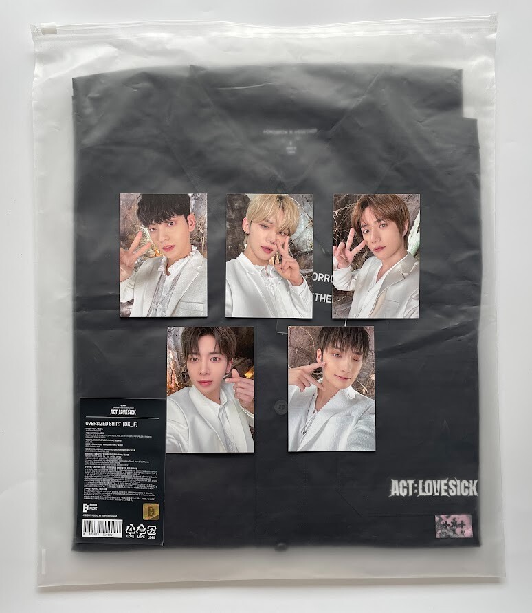TXT ACT:LOVESICK 公式 グッズ Oversized Shirt TXT World Tour Act