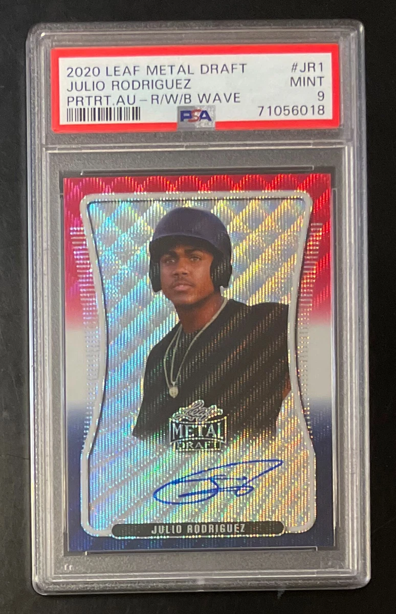 Julio Rodriguez 直筆サインカード 2020 Leaf Draft Julio Rodriguez