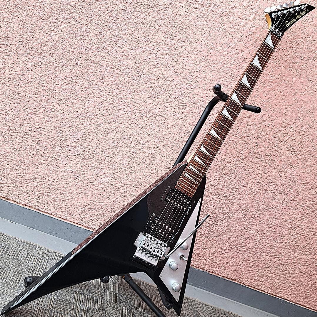 Grover Jackson Randy Rhoads Flying V Metallic Black Seymour Duncan