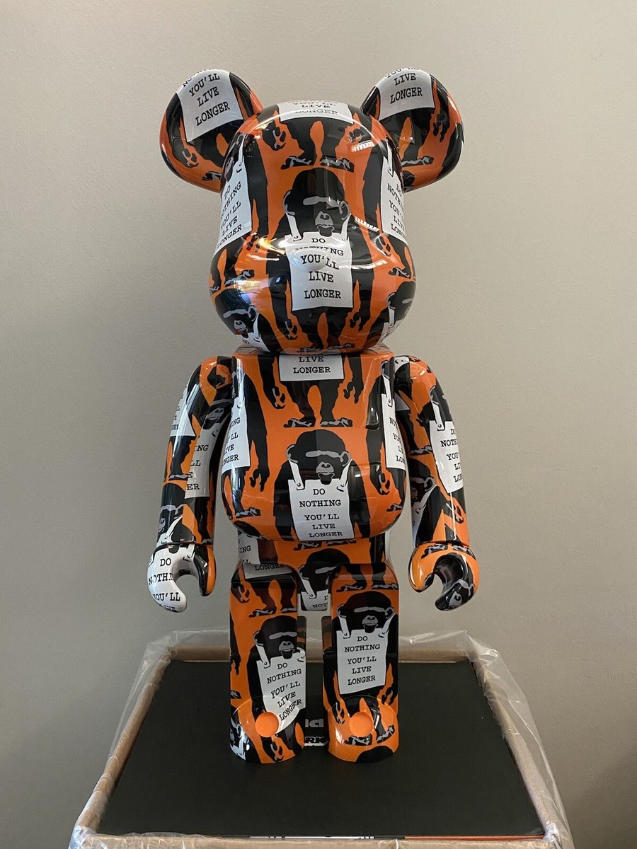 Monkey Sign 1000% Bearbrick Medicom Toy Be@rbrick Brandalism