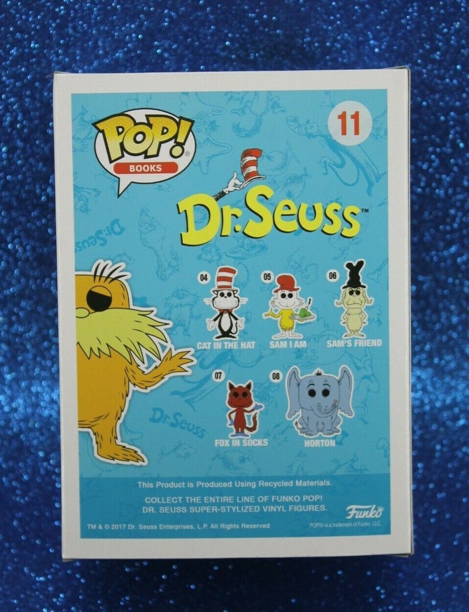 Dr Seuss The Lorax Flocked Pop Vinyl Figure SDCC 2017 Funko for