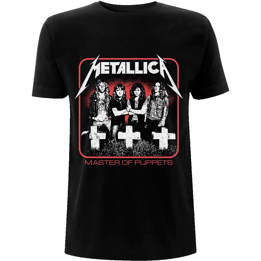 Metallica - Vintage Master Of Puppets Photo - Black t-shirt | eBay